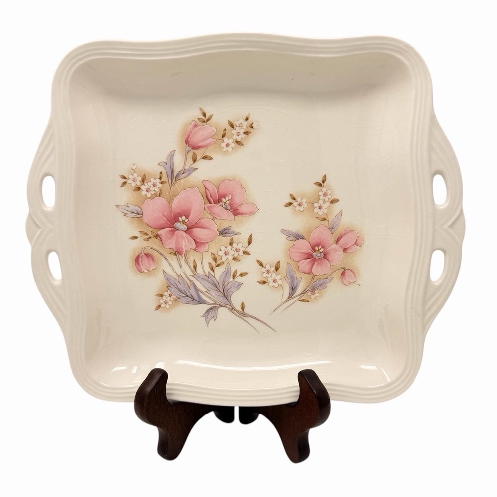 Vintage Kakuzuyu Japan Floral Serving Dish Oval Plate 10" x 8.8" 🇯🇵